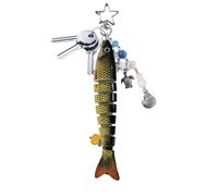 Uonguon Fish Keychains, Wallet Charm Pendant, 6.89x1.18x0.79 Inches Aesthetic Purse Accessory, Cute Fish Decoration for Women’s Backpack Handbag Key Ring Holder Bag Decor Presents