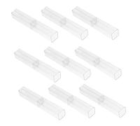 Uonlytech 10stücke Transparente Federmäppchen Aus Kunststoff Aufbewahrungsboxen Für Stifte Tragbare Stiftetuis Mit Großem Fassungsvermögen Für Schüler Skizzen-federmäppchen Formstabiles Und