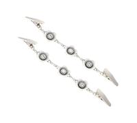 Uonlytech 2 Stück Vintage Pullover Schal Clips aus Zinklegierung Rutschfeste Cardigan Kragenclips mit Blumendekor Silberfarbene Damen Kleidungsclips für Strickjacken und Schals