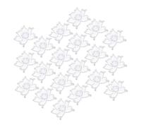 Uonlytech 20 Stück Aufbügelbare Blumen Aufnäher aus Polyesterseide Kreative und Filigrane Kleiderflicken für Kleidung und Hüte für Handarbeiten und Tägliche Reparaturen