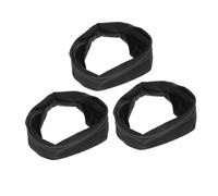 Uonlytech 3 Stück Pack Sport Stirnbänder aus Stoff mit Schweißabsorption Robust und Formbeständig für Fitnessstudio und Wandern Unisex Schwarz