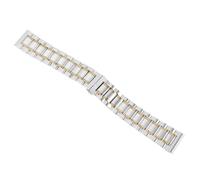 Uonlytech Edelstahl Uhrenarmband 20mm Rostfreies Modernes Ersatzarmband mit Faltschließe für Herren Verstellbares Uhrband für Alltag und Business
