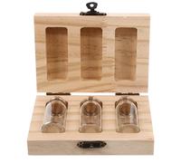 Uonlytech Erinnerungsbox aus Holz für Nabelschnurhaare und Babyzähne mit Glatter Oberfläche und Dekorativer Aufhängung Speziell für Neugeborene und Kinder zur Aufbewahrung von