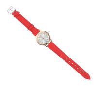 Uonlytech Leuchtende Damenuhr Mit Quarzwerk Rotes Armband Modisches Rundes Zifferblatt Praktische Alltagsuhr Für Mädchen Und Jugendliche