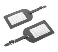 Uonlytech Sommerstimmung Pu Kofferanhänger 2 Stück mit Verstellbarem Riemen Einfache Identifikation Elegantes Namensschild für Reisetasche und Gepäck Reisen