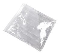 Uonlytech Transparente PVC Kartenhülle Leichte Geldbörse Schlicht und Klassisch für Karten Ausweis und Münzen Leicht Wiederzufinden