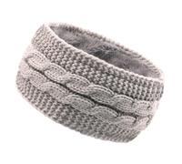 Uonlytech Winterstirnband Damen Strick Stirnband mit Fleece Breites Elastisches Ohrenschutz Haarband Warmes Winteraccessoire für Outdoor Sport Alltag