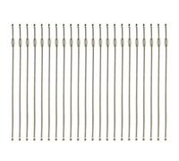 UOOOM 30Stk. 11CM / 4,4 Zoll Stahldraht Schlüsselring Edelstahl Draht Schlüsselanhänger aus Drahtseil mit Drehverschluß (30Stk.)