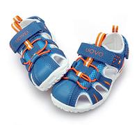 UOVO Jungen Sandalen Trekking Wandern Kinder Outdoor Geschlossene Zehe Sandalen Sportliche Sommerschuhe Königsblau 38