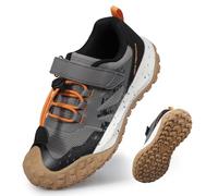 UOVO Jungen Sportschuhe Kinder Laufschuhe Outdoor Schuhe mit Klettverschluss rutschfest Grau Gr. 34