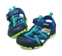 UOVO Jungen Trekking Wandern Sandalen - Outdoor Geschlossene Zehe Sportliche Sommerschuhe in Blau, Größe 31