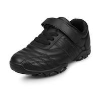 UOVO Schulschuhe für Jungen, Uniform, schwarz, Anzugschuhe für Kinder, Schwarz-Drei, 8 Big Kid