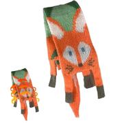 Uozonit Fox Schal | Strickschal mit Fuchsmuster - Strickschal für Damen und Mädchen, Halswärmer für Outdoor, Indoor, weicher Schal für kaltes Wetter, Winter