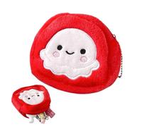 Uozonit Octopus Geldbeutel, Geldbörse, Münzbörse, Cartoon-Münzgeldbörse, Tier-Geldbörse, Plüsch-Geldbörse für Tragetasche, Schultasche, Schlüsseltasche