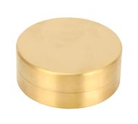 UPALDHOU Messingschmuck Aufbewahrungsbox Runde Versiegelte Behälter Messing Storage Box mit Wasserdichtem Staubfestem Feuchtigkeitsdesign für Halsketten Armbänder Ohrringe Ohrringe (XL)