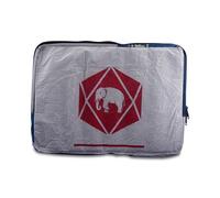 Upcycling Deluxe Laptophülle Sleeve Krob 15" (37 x 26 cm) aus Zement-/ Fischfutter-/ Reissack