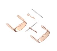 UPKOCH 304 Edelstahl Uhrenarmband Verschluss Verstellbar 22mm Roségold 2 Stück Universell Für Uhrenzubehör