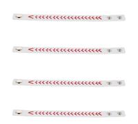 UPKOCH 4 Stück Teiliges Baseball armband Handgeflochtenem Pu wachskord Langlebig und Bequem Sportliches Freundschaftsarmband für Jungen und Mädchen Modisches Softball zubehör und