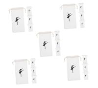 UPKOCH 5 Sätze Aufbewahrungstasche Für Spitzenschuhe Ballett Tanztasche Hochzeitsschuh Staubbeutel Stoffbeutel Schuhbeutel Mit Kordelzug Zehen Damen Hausschuhe 4 Stück * 5