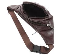 UPKOCH Bauchtasche aus Wasserdichtem Pu Leder Geräumige Hüfttasche für Damen und Herren Multifunktionale Gürteltasche für Outdoor Wandern und Reisen