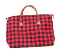 UPKOCH Canvas Reisetasche 22 Zoll Karomuster Handtasche Tragbar Großes Fassungsvermögen Hautfreundlich Outdoor Reisebeutel für Sport Fitness Camping