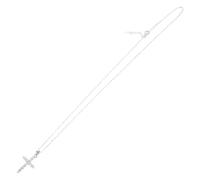 UPKOCH Elegante Kreuz Halskette Damen mit Geflochtener Kette und Funkelnden Kristallen Spiritueller Jesus Anhänger Modischer Schmuck für Frauen und Mädchen Vintage Charme für Besondere