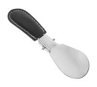 UPKOCH Kompakter Faltbarer Schuhlöffel aus Edelstahl mit Pu schutzetui Multifunktionaler Schuhanzieher und Schuhheber Kleiner Praktischer Schuhanzieher für Herren und Outdoor reisen