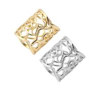 UPKOCH Schalring Und Schalclip 2 Stück Filigrane Metallringe Passend Für Seidenschals Und Alltagstücher