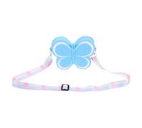 UPKOCH Umhänge Geldbeutel Silikon Tasche Schmetterling Form Mini Portemonnaie Mädchen Kleingeldbörse Weich Strapazierfähig Himmelblau Für Kleine Mädchen