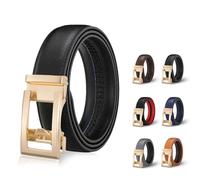 UPOI Majestic Gürtel Damen,Automatik Ledergürtel Herren Western Belt Easy-Click Damen-Gürtel Dekorativen Taillengürtel Mit Goldfarbener Schnalle Ohne Löcher Für Business Anzug Und Kleider Hosen Jeans