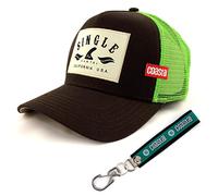 Uprock Coastal - Trucker Cap - Limited Schlüsselband (Single Fin Brown)