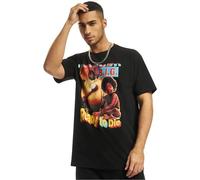 Mister Tee T-Shirt Biggie Ready To Die Oversize Frontprint schwerer Baumwollstoff Gr. L Schwarz