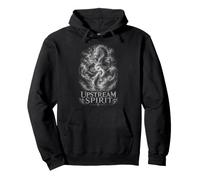 Upstream Spirit Dragon Koi Mythic Water Power Pullover Hoodie
