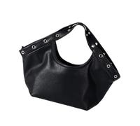 Uqezagpa Damen-Handtasche mit oberem Griff, trendige Hobos-Geldbörse, Crossbody-Tasche, Leder, Umhängetasche, Umhängetasche, Geldbörse, Hobos-Handtasche, Schwarz
