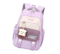 Uqezagpa Einfacher, schöner Rucksack, Reisetasche, Büchertasche, Tagesrucksack, Uni, Mittelschule, modisch, adrette Tasche für Damen und Herren, Geschenk, lässiger Tagesrucksack, Schule, violett