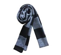 Uqezagpa Goth Coole Schals Y2k Mädchen Regenbogen gestreift lang Skinny Mode Unisex Street Casual Halstuch Wraps lang, dunkelgrau, One size