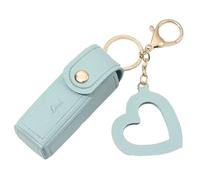 Uqezagpa Lippenstift-Hülle, Schlüsselanhänger, Tasche, Kette, Lippenbalsam, Lippenstifte, Schlüsselanhänger, Tasche, Zubehör, Schmuck, Rucksack, Schlüsselanhänger, blau, One size