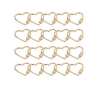 Uqezagpa Schlüsselanhänger in Herzform aus robuster Legierung, für Hundeketten, Schnalle, Schmuckherstellung, Zubehör für Taschen, Geldbörsen, Schmuck, individuelles Taschenzubehör, Medium, Wie