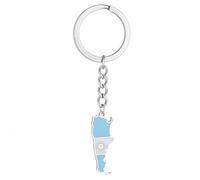 Uqezagpa Schlüsselanhänger mit Argentinien-Flagge, Edelstahl, Gedenkschmuck, Geschenke für Damen und Herren, Argentinien-Karte, silber, One size