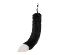 Uqezagpa Schlüsselanhänger-Zubehör, modische Füchse, Pelze, Schwanz, Schlüsselanhänger, hängende Ornamente, Taschenanhänger, Auto-Schlüsselanhänger, Handtaschen-Dekorationen für Frauen und Mädchen, 34