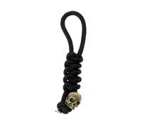Uqezagpa Schlüsselanhänger-Zubehör, Vintage-Skelett-Totenkopf-Anhänger für Schlüsselanhänger, gewebtes Seil, geflochtener Schlüsselanhänger, Schmuck für Damen, Herren, Handtasche, Geldbörse, Handy