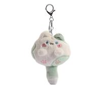 Uqezagpa Schöner Quietsch-Anhänger, kreativer Taschenanhänger, Schlüsselanhänger, Stofftier-Schlüsselanhänger, Plüschringe, handgefertigter Schmuck, Rucksack-Zubehör, grün, One size