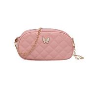 Uqezagpa Umhängetasche mit Kettenriemen für Damen, PU-Leder, gesteppt, Kuriertasche, Kuriertasche, kleine Schulter, gesteppte Umhängetasche, a