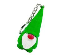 Uqezagpa Weihnachts-Schlüsselanhänger Zwerg Ornament Zwerge Figur Anhänger Schlüsselanhänger Zubehör Festival Halter Dekoration Schnellmontage Schlüsselanhänger Ornament, grün, One size