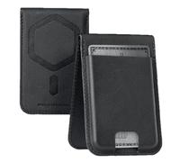 URBAN ARMOR GEAR Metropolis Magnetic Slim Wallet mit Standfunktion (Geldbörse aus veganem Leder, Bis zu fünf Kreditkarten) Schwarz