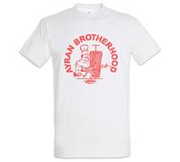 Urban Backwoods Ayran Crew Herren T-Shirt Weiß Größe M