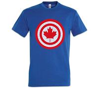 Urban Backwoods Captain Canada Herren T-Shirt Blau Größe S
