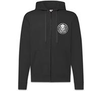 Urban Backwoods Circle Logo Cthulhu Herren Zipper Hoodie Kapuzenpullover Schwarz Größe XL