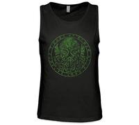 Urban Backwoods Cthulhu Runes Herren Männer Tank Top Training Shirt Schwarz Größe L