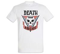 Urban Backwoods Death from Above Herren T-Shirt Weiß Größe 2XL
